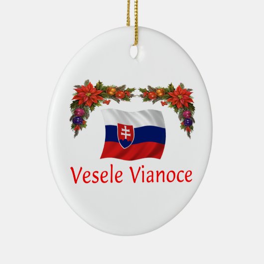 Slowakisches Weihnachten Keramikornament (Rechts)