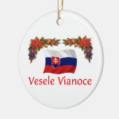 Slowakisches Weihnachten Keramikornament (Links)