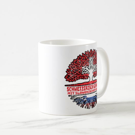 Slowenien Baum Kaffeetasse (VorderseiteRechts)
