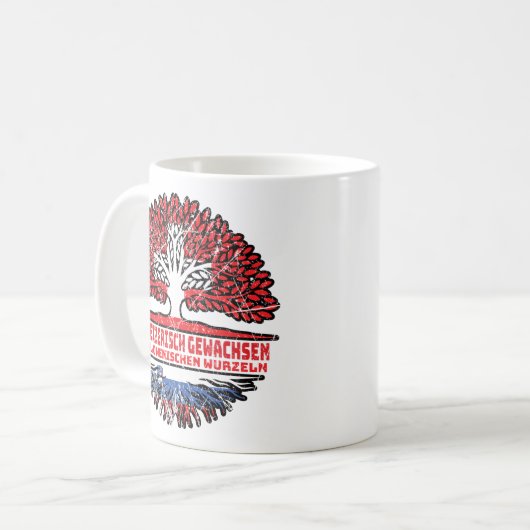 Slowenien Baum Kaffeetasse (Vorderseite Links)