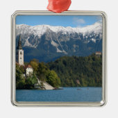 Slowenien, Bled, Bled, Bled Island, Bled 2 Ornament Aus Metall (Vorne)