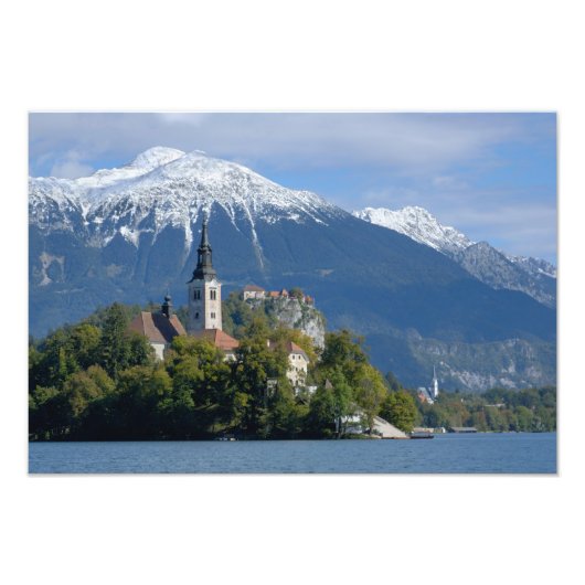 Slowenien, Bled, Bled, Bled Island, Bled Fotodruck (Vorne)