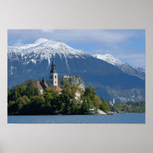 Slowenien, Bled, Bled, Bled Island, Bled Poster