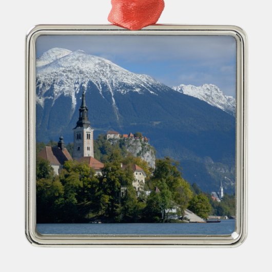 Slowenien, Bled, Bled, Bled Island, Bled Silbernes Ornament (Vorne)