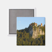 Slowenien, Bled, Bled-See, Bled Castle Magnet (Vorderseite/Rückseite)