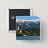 Slowenien, Bled, Bledsee, Insel Bled, Bled 2 Button (Vorne & Hinten)