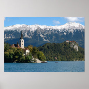 Slowenien, Bled, Bledsee, Insel Bled, Bled 2 Poster