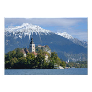 Slowenien, Bled, Bledsee, Insel Bled, Bled Fotodruck
