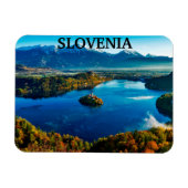 Slowenien - Bled Lake Magnet (Horizontal)