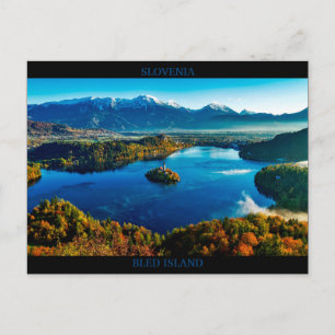 Slowenien - Bled Lake Postkarte