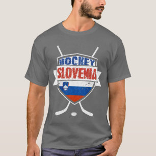 Slowenien-Eis-Hockey-Schild-T-Shirt T-Shirt