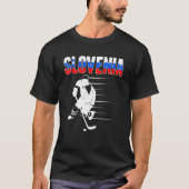 Slowenien Eishockey Fans Slowenisches Hockey Team T-Shirt (Vorderseite)