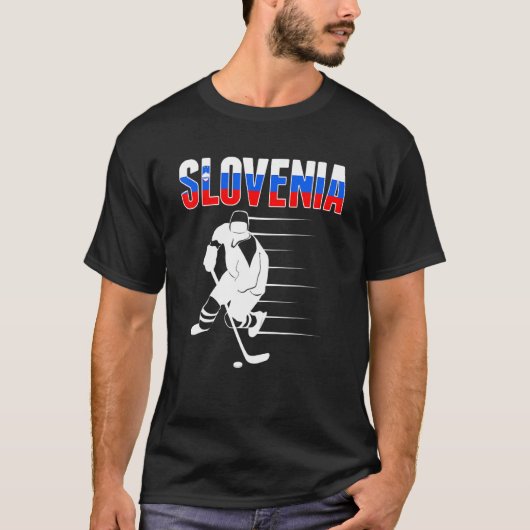 Slowenien Eishockey Fans Slowenisches Hockey Team T-Shirt (Vorderseite)