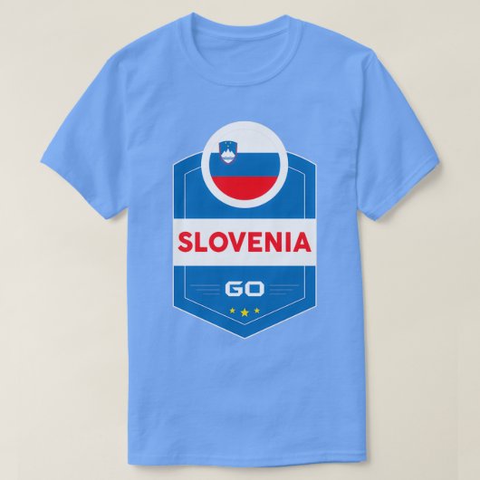 SLOWENIEN FLAG SHIELD T-Shirt (Design vorne)