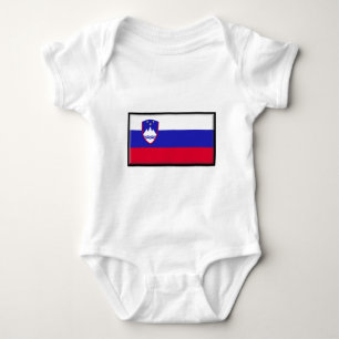 Slowenien-Flagge Baby Strampler