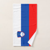 Slowenien-Flagge Badhandtuch Set (Handtuch)