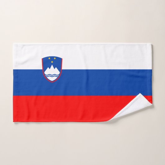 Slowenien-Flagge Badhandtuch Set (Handtuch)