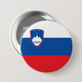 Slowenien-Flagge Button (Vorne & Hinten)