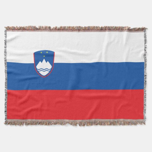 Slowenien-Flagge Decke (Vorderseite)
