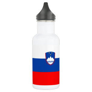 Slowenien-Flagge Edelstahlflasche