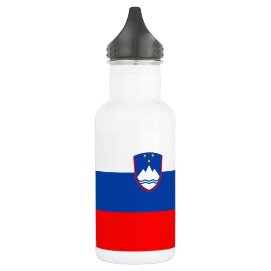 Slowenien-Flagge Edelstahlflasche (Links)