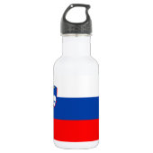 Slowenien-Flagge Edelstahlflasche (Vorderseite)