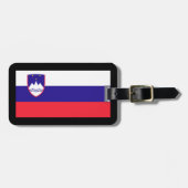 Slowenien-Flagge Gepäckanhänger (Vorderseite horizontal)
