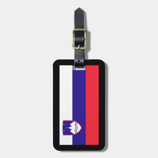 Slowenien-Flagge Gepäckanhänger (Vorderseite vertikal)