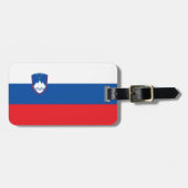 Slowenien-Flagge Gepäckanhänger (Vorderseite horizontal)
