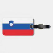Slowenien-Flagge Gepäckanhänger (Rückseite horizontal)