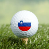 Slowenien-Flagge Golfball (Insitu T-Shirt)