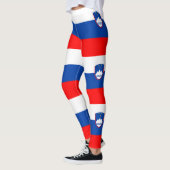 Slowenien-Flagge Leggings (Links)