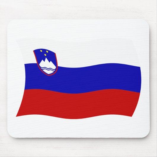 Slowenien Flagge Mauspad (Vorne)