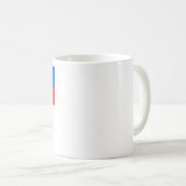 Slowenien-Flagge mit Namen auf Slowenen Kaffeetasse (VorderseiteRechts)