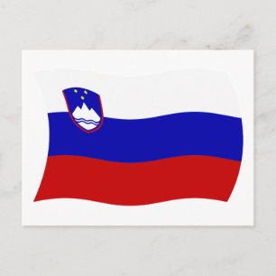 Slowenien Flagge Postkarte