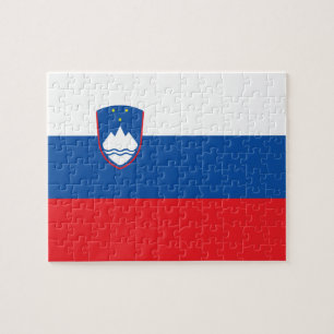 Slowenien-Flagge Puzzle