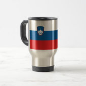 Slowenien-Flagge Reisebecher (Vorderseite Links)