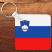 Slowenien-Flagge Schlüsselanhänger (Vorderseite)