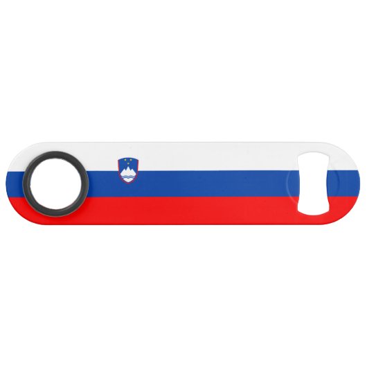 Slowenien-Flagge Speed Flaschenöffner (Vorderseite (Horizontal))