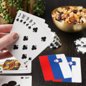 Slowenien-Flagge Spielkarten (In Situ)