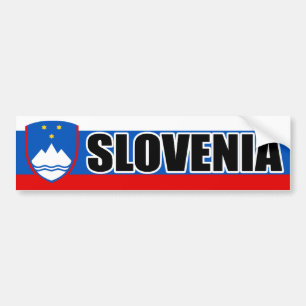 Slowenien-Flaggen-Fahne Autoaufkleber