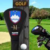 Slowenien & Flaggen Mit Monogramm Golf Clubs Abdec Golf Headcover
