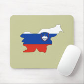 Slowenien-Flaggenkarte Mousepad (Mit Mouse)