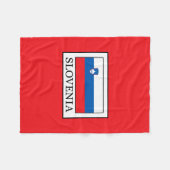 Slowenien Fleecedecke (Vorderseite (Horizontal))