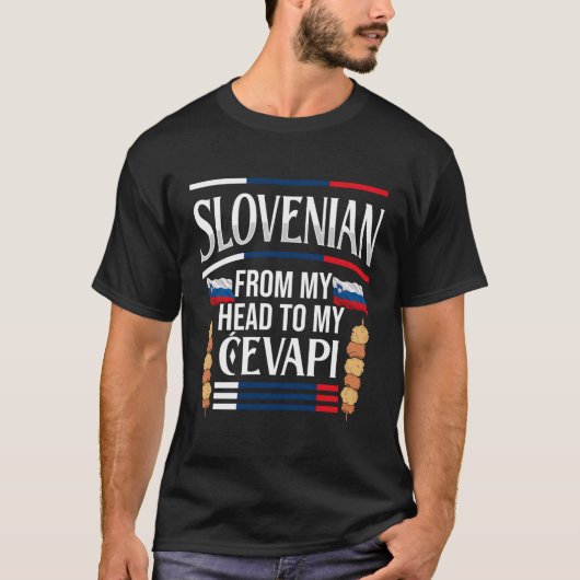 Slowenien Food Cvapi Cvapcici Cuisine T-Shirt (Vorderseite)