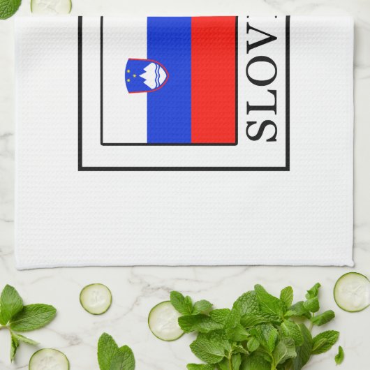 Slowenien Geschirrtuch (Gefaltet)