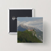 SLOWENIEN, GORENJSKA, Bled: Bled Castle & 2 Button (Vorne & Hinten)