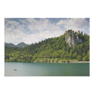 SLOWENIEN, GORENJSKA, Bled: Burg Bled & Fotodruck