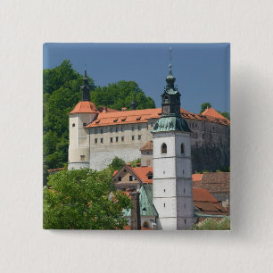 SLOWENIEN, GORENJSKA, Skofja Loka: St. Kirche Button