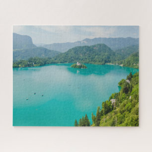 Slowenien Jigsaw Puzzle - Bled-See von Schloss